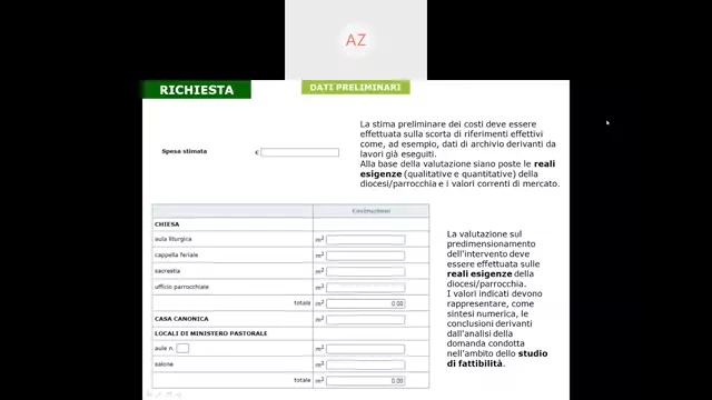 Proposta formativa Art-7 per le richieste di contributo di EDILIZIA di culto - 2020