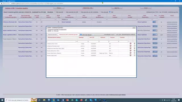 Associare_sostituire_eliminare un istituto culturale in una selezione di schede OA