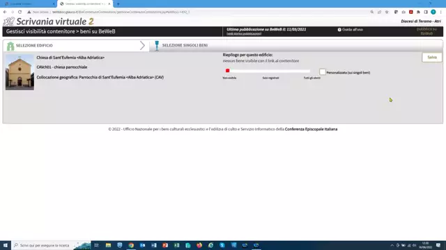 Pubblicare la localizzazione dei beni di una chiesa o altro edificio