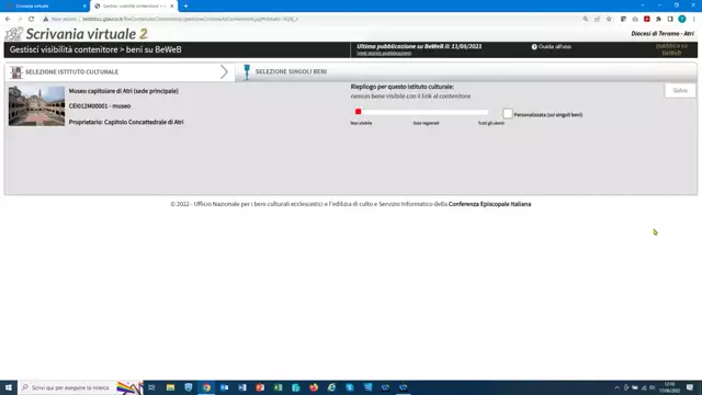 Pubblicare la localizzazione dei beni di un istituto culturale