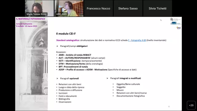 II Modulo materiale fotografico